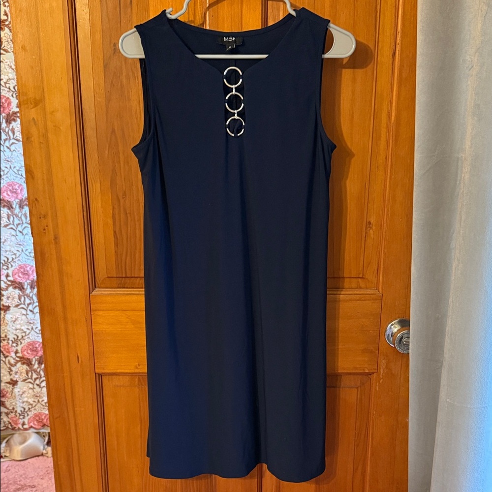 MSK Medium Navy Blue Sleeveless Dress